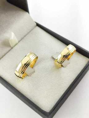 Alianças para noivado e casamento - Modelo 79