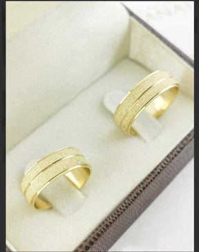 Alianças para noivado e casamento - Modelo 16
