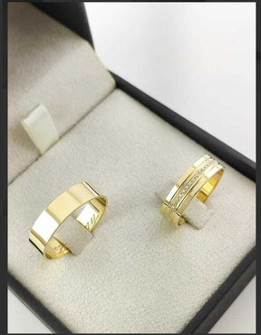 Alianças para noivado e casamento - Modelo 38