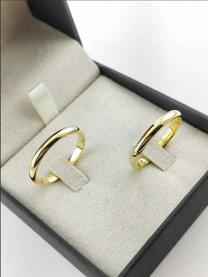 Alianças para noivado e casamento - Modelo 49