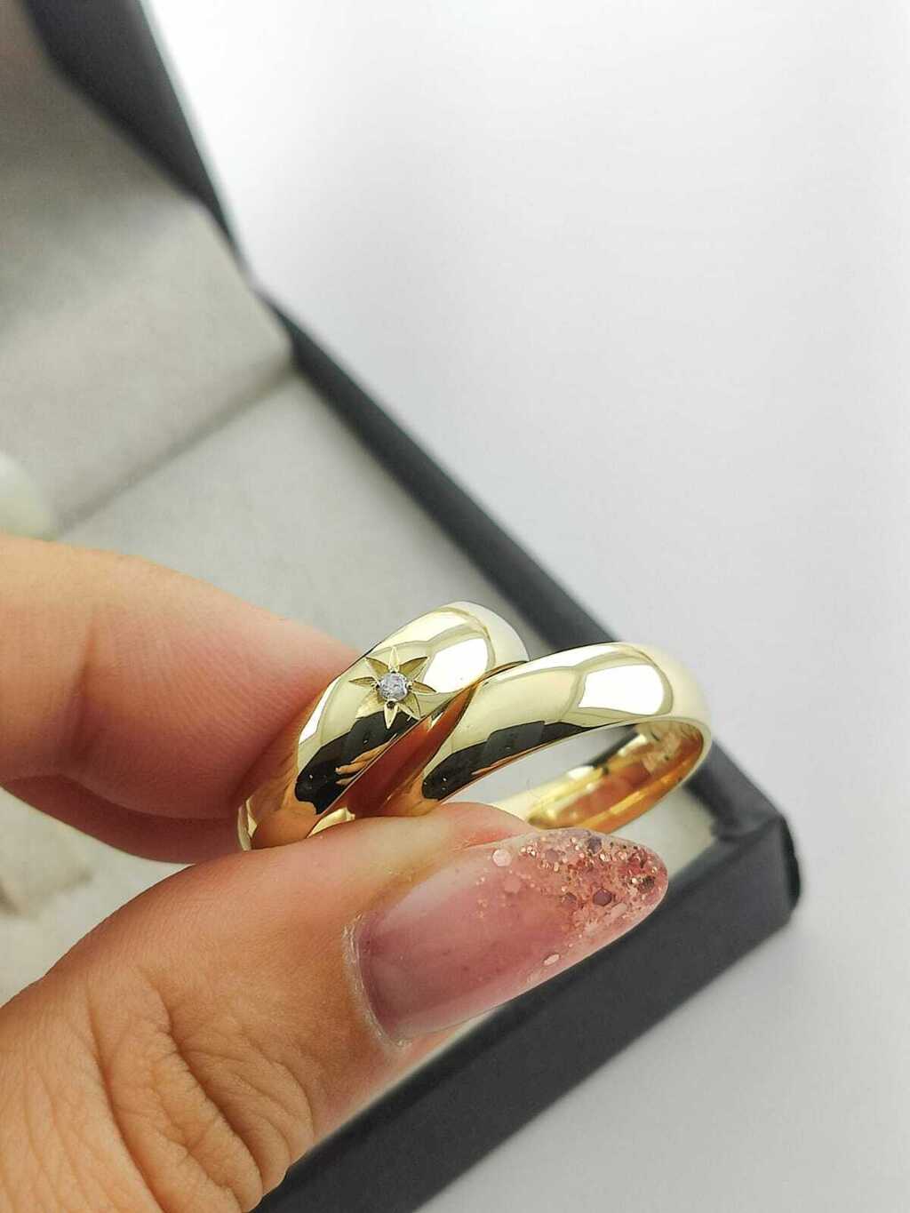 Alianças para noivado e casamento - Modelo 54