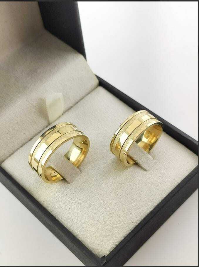 Alianças para noivado e casamento - Modelo 44