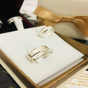 Alianças de Prata Namoro e Compromisso