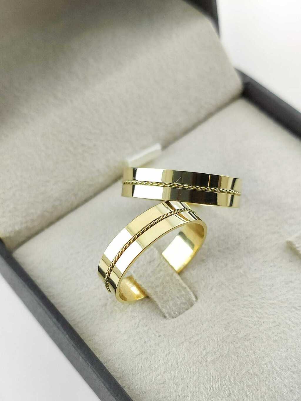 Alianças para noivado e casamento - Modelo 51