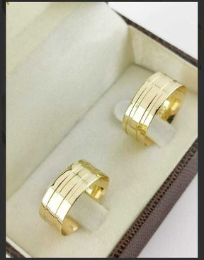 Alianças para noivado e casamento - Modelo 18