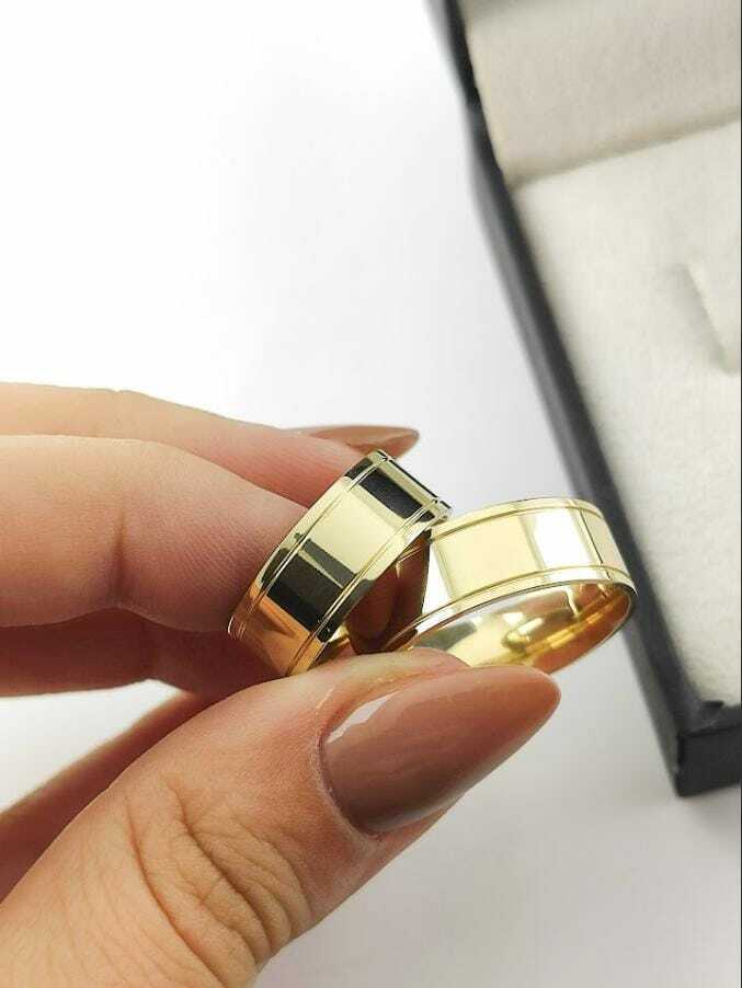 Alianças para noivado e casamento - Modelo 41