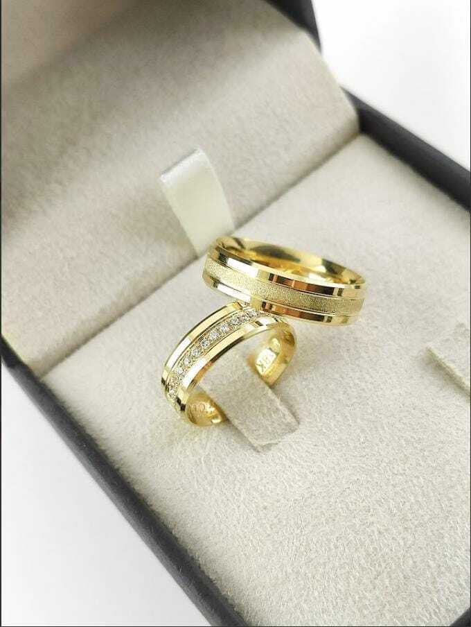 Alianças para noivado e casamento - Modelo 47
