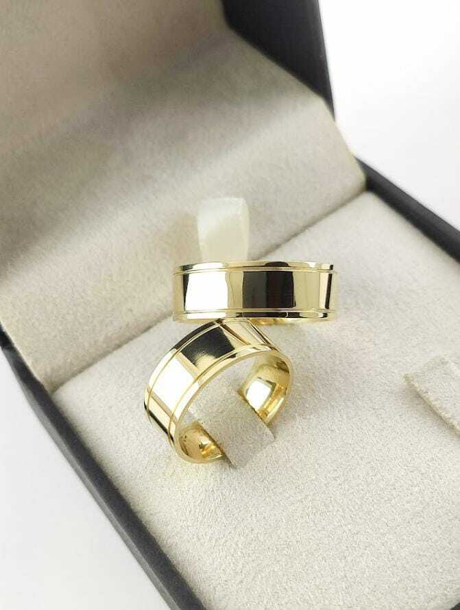 Alianças para noivado e casamento - Modelo 41