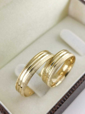 Alianças para noivado e casamento - Modelo 104