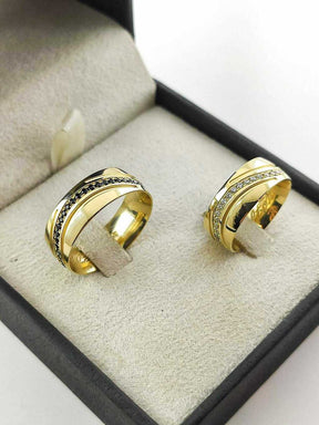 Alianças para noivado e casamento - Modelo 57