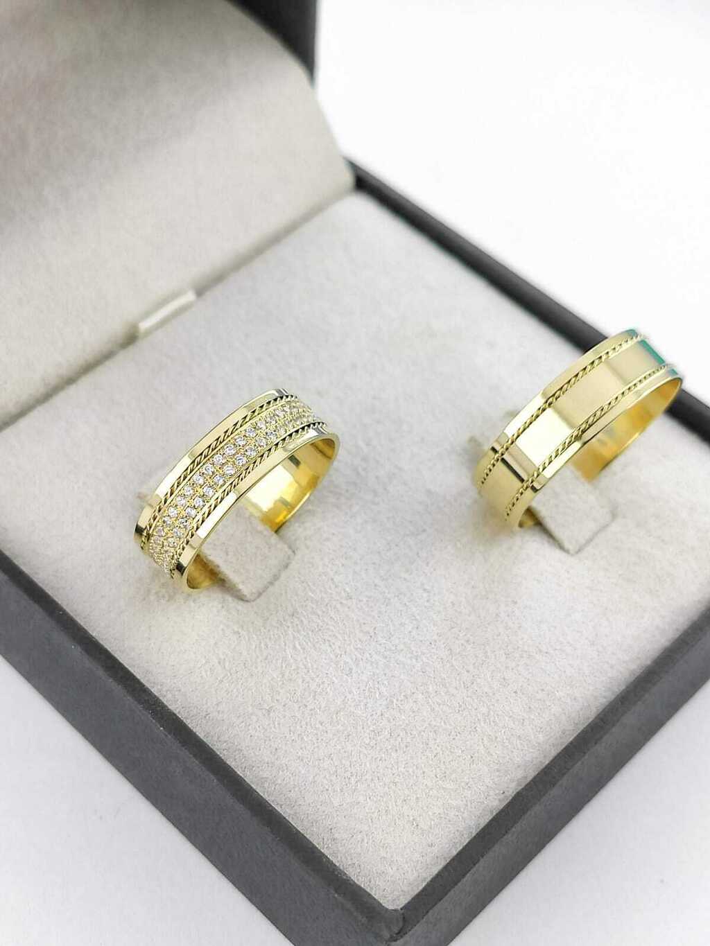 Alianças para noivado e casamento - Modelo 96