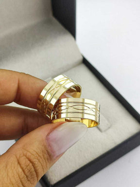 Alianças para noivado e casamento - Modelo 156