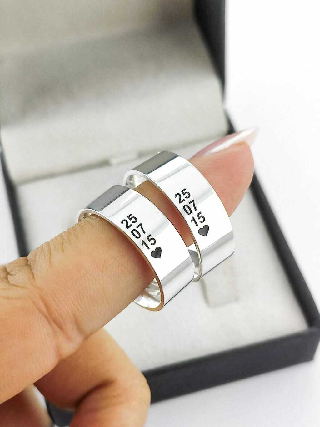 Alianças para namoro e compromisso - Modelo 46