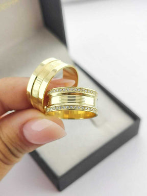 Alianças para noivado e casamento - Modelo 101