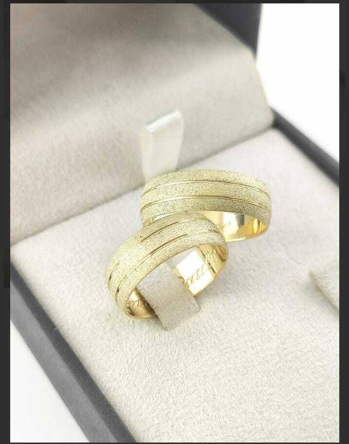 Alianças para noivado e casamento - Modelo 36