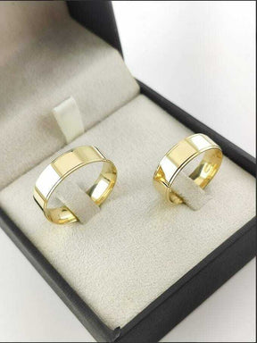 Alianças para noivado e casamento - Modelo 43