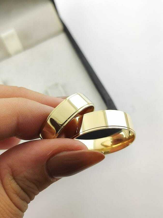 Alianças para noivado e casamento - Modelo 43