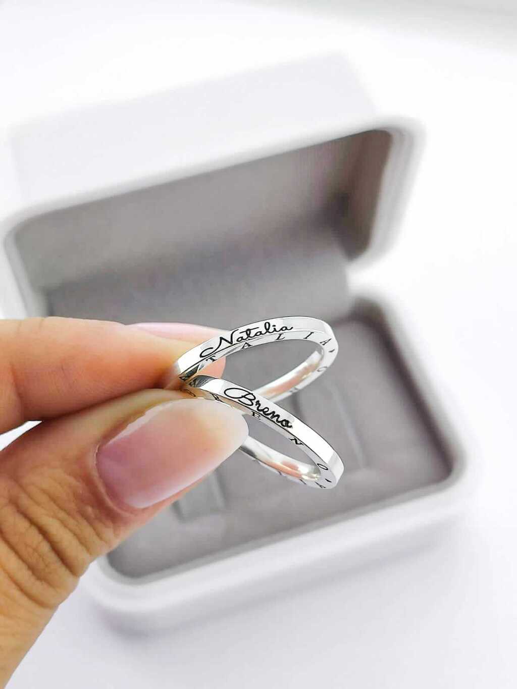 Alianças para namoro e compromisso - Modelo 67