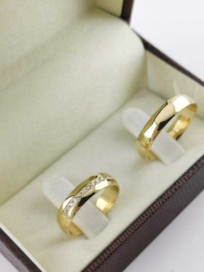 Alianças para noivado e casamento - Modelo 141