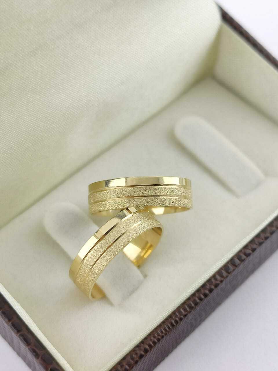 Alianças para noivado e casamento - Modelo 144
