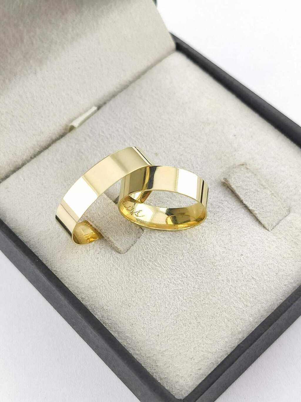 Alianças para noivado e casamento - Modelo 90