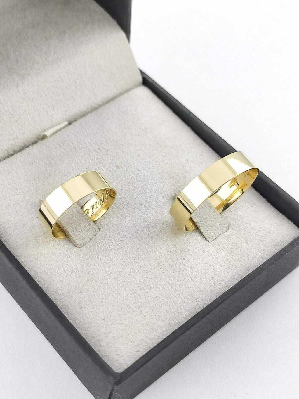 Alianças para noivado e casamento - Modelo 90