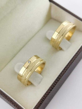 Alianças para noivado e casamento - Modelo 112