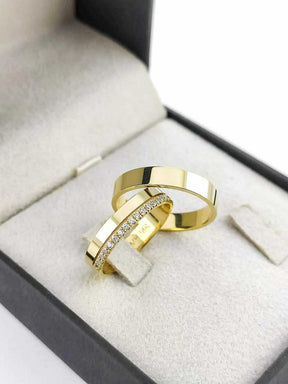 Alianças para noivado e casamento - Modelo 87