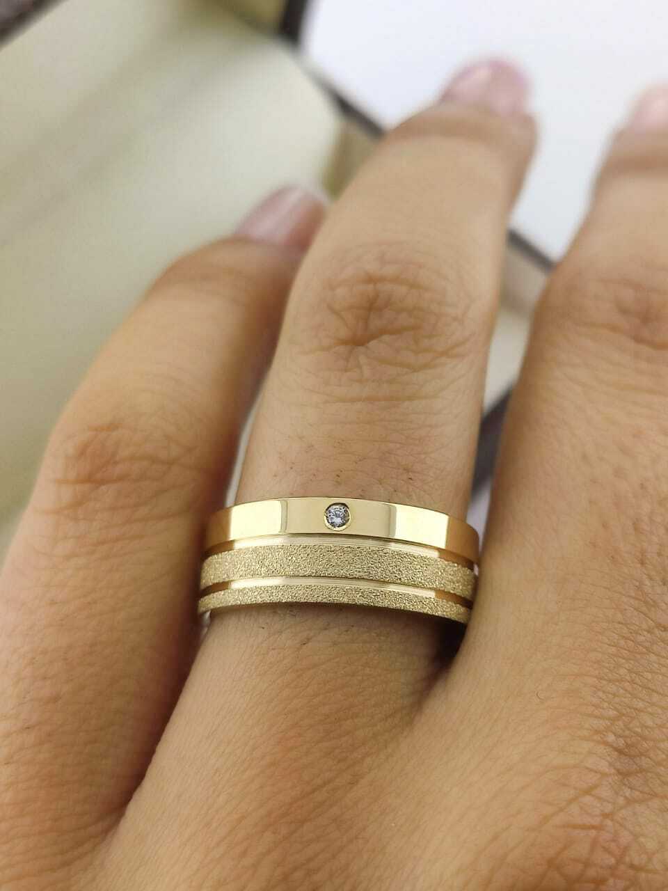 Alianças para noivado e casamento - Modelo 112