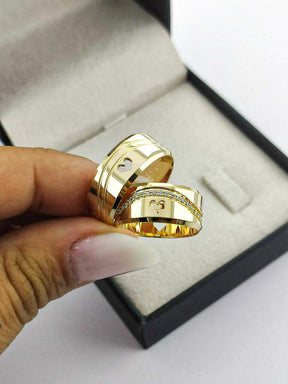 Alianças para noivado e casamento - Modelo 159