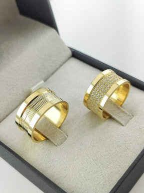 Alianças para noivado e casamento - Modelo 52