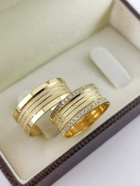 Alianças para noivado e casamento - Modelo 108