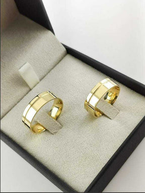 Alianças para noivado e casamento - Modelo 46