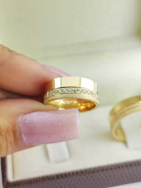 Alianças para noivado e casamento - Modelo 123