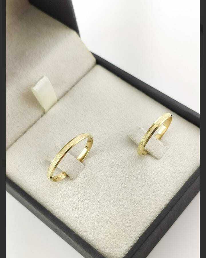 Alianças para noivado e casamento - Modelo 37