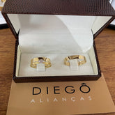 Alianças de Ouro18k Noivado e Casamento