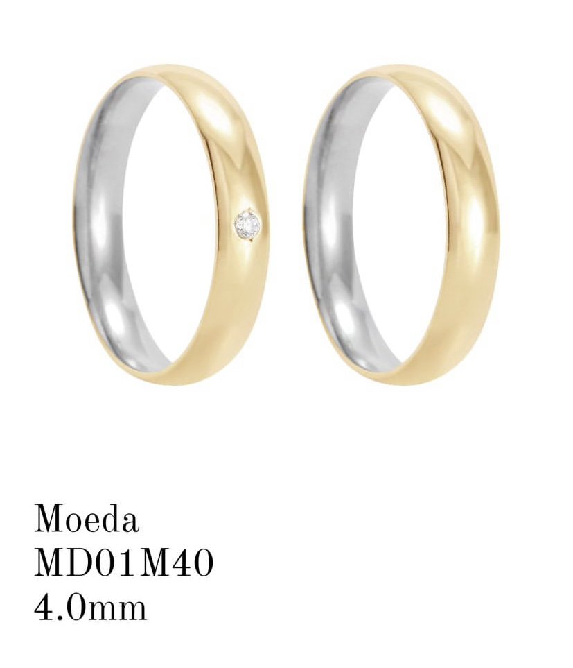 Aliança de Moeda Antiga 4MM