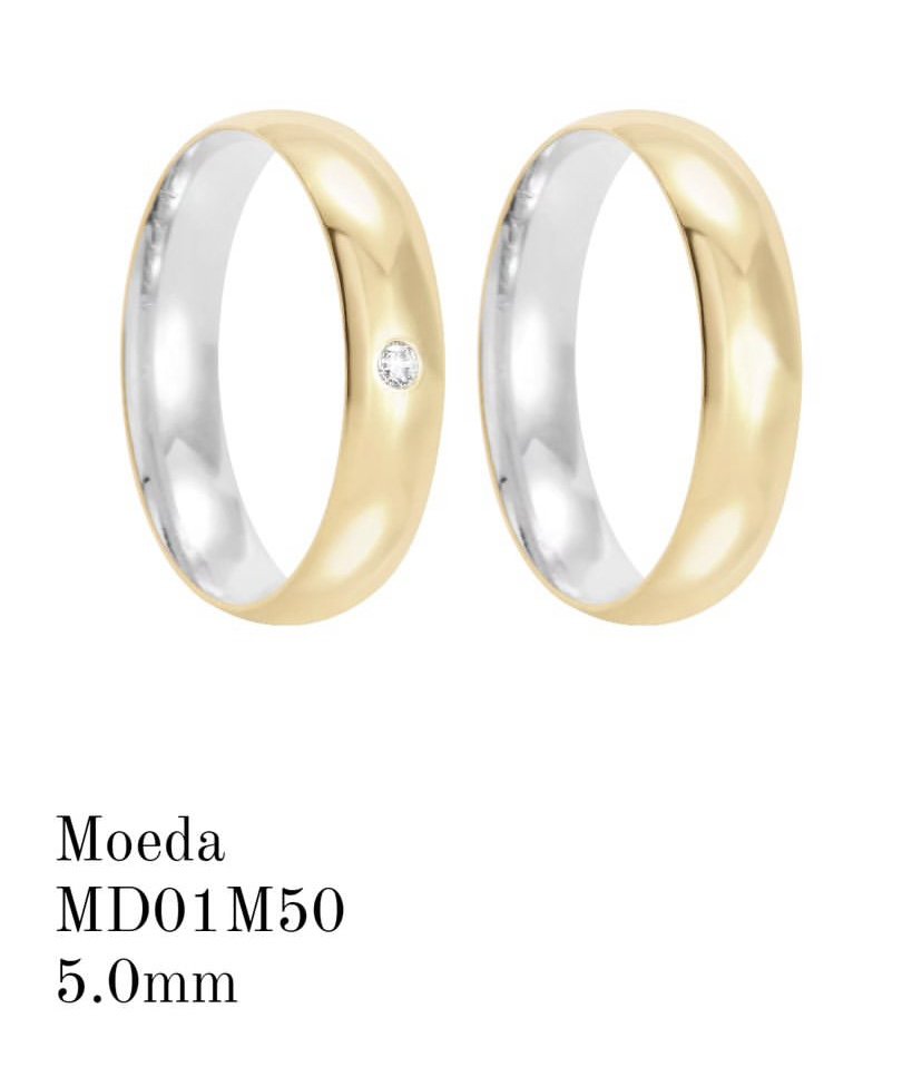 Aliança de Moeda Antiga 5MM