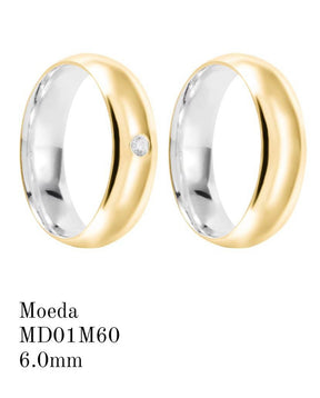 Aliança de Moeda Antiga 6MM