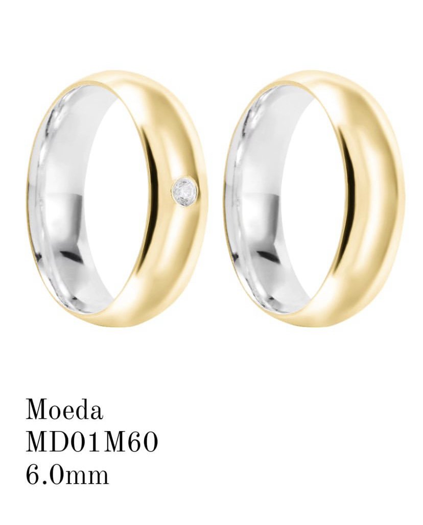 Aliança de Moeda Antiga 6MM