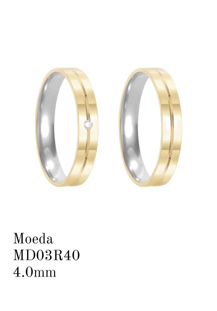 Aliança de Moeda Antiga 4 MM