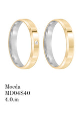 Aliança de Moeda Antiga 4 MM