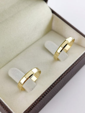 Alianças de Ouro18k Noivado e Casamento Banhado a Ouro 18k