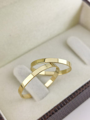 Alianças de Ouro18k Noivado e Casamento Banhado a Ouro 18k