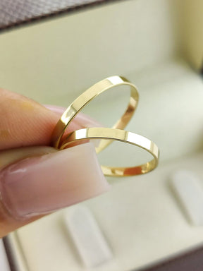 Alianças de Ouro18k Noivado e Casamento Banhado a Ouro 18k