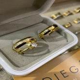 Alianças de Ouro18k Noivado e Casamento