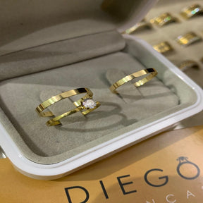 Alianças de Ouro18k Noivado e Casamento