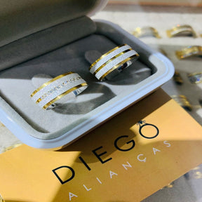Alianças de Prata Namoro e Compromisso