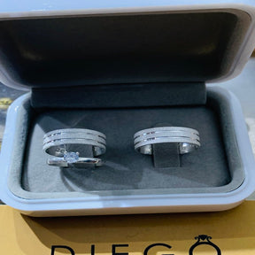 Alianças de Prata Namoro e Compromisso 0054
