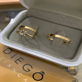 Alianças de Ouro18k Noivado e Casamento